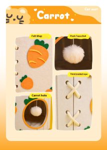 carrot double felt bucket