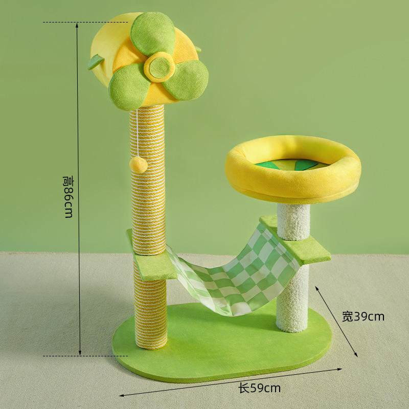 Fan-shaped Cat Climber castle cat tree