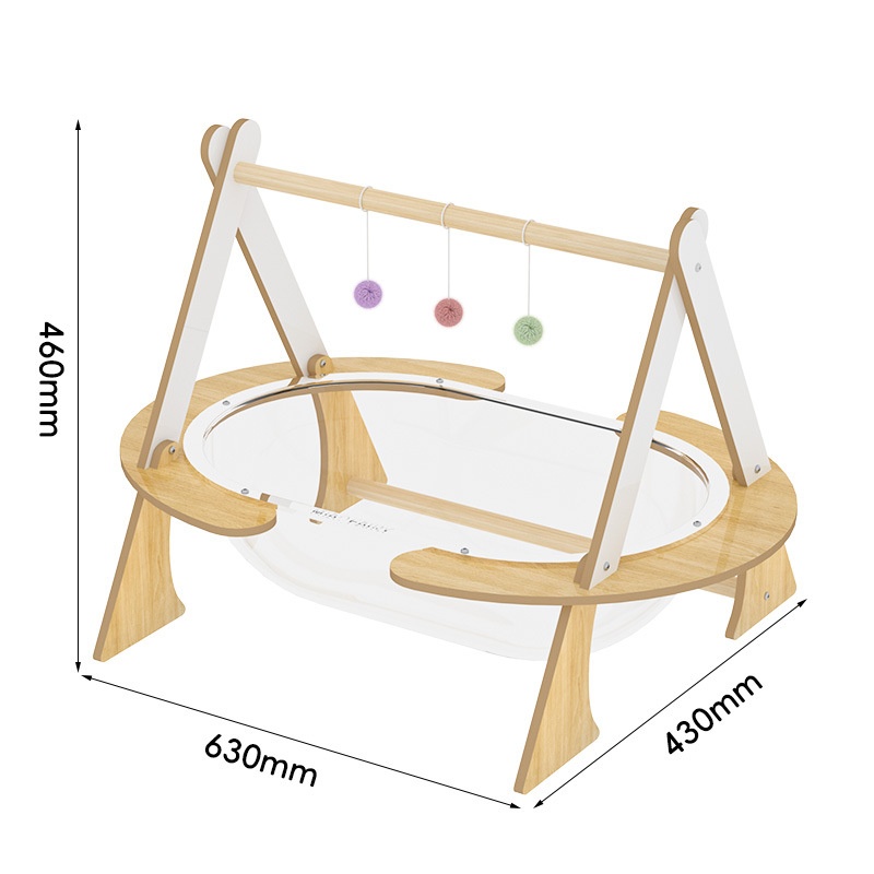 Oval Acrylic Space Capsule Series Dimension Figure 1
